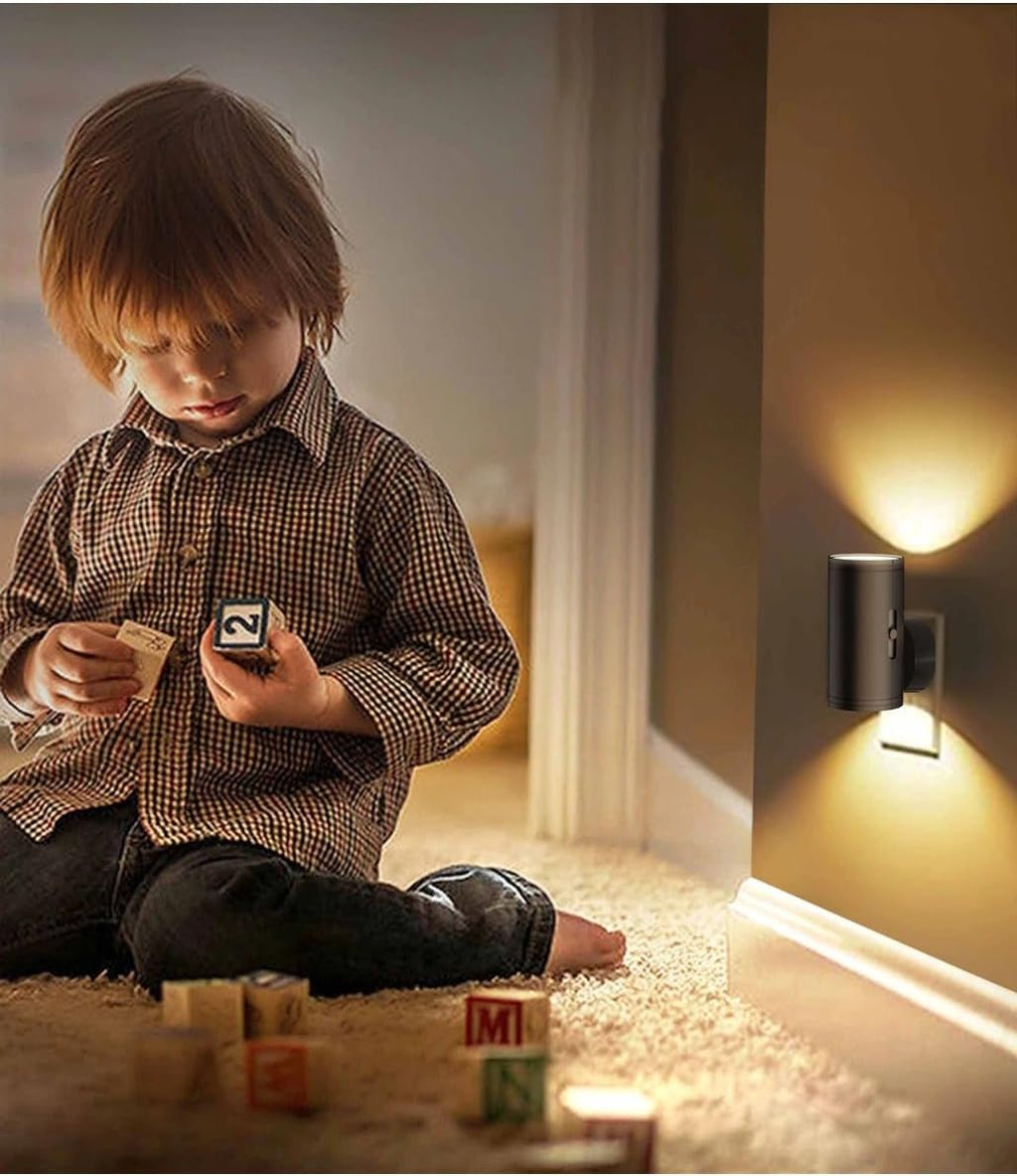 TSEXES LED Night Lights Plug into Wall, Dusk to Dawn Sensor,5-300LM Adjustable Brightness