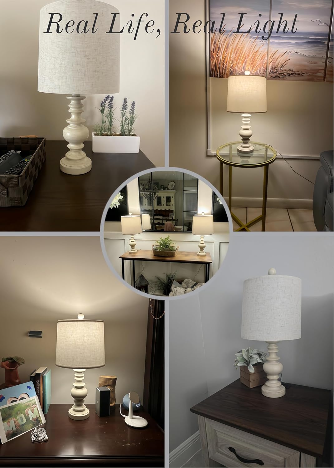 BOBOMOMO Tradition 20.5" Rustic Table Lamp Set of 2